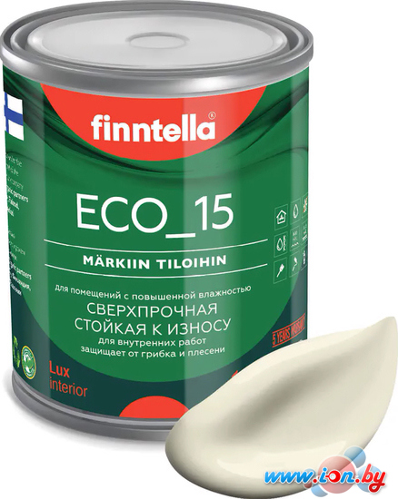 Краска Finntella Eco 15 Kermainen F-10-1-1-FL121 0.9 л (желто-белый) в Витебске