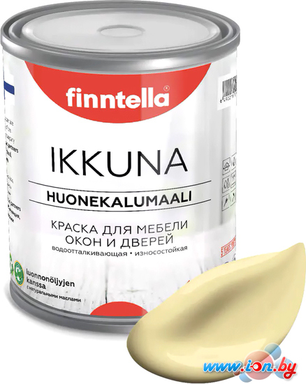 Краска Finntella Ikkuna Hirssi F-34-1-9-FL118 9 л (пастельно-желтый) в Витебске