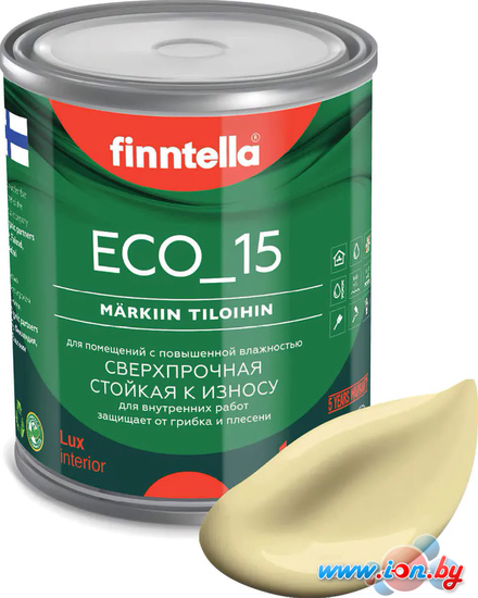 Краска Finntella Eco 15 Hirssi F-10-1-1-FL118 0.9 л (пастельно-желтый) в Витебске