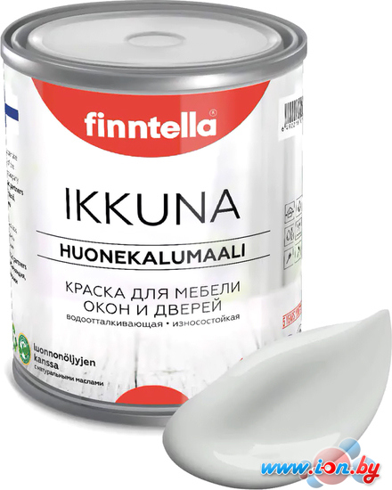 Краска Finntella Ikkuna Tuhka F-34-1-3-FL063 2.7 л (светло-серый) в Бресте