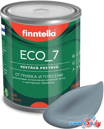 Краска Finntella Eco 7 Liuskekivi F-09-2-1-FL046 0.9 л (серый) в Гомеле