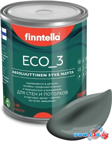 Краска Finntella Eco 3 Wash and Clean Salvia F-08-1-1-LG263 0.9 л (шалфей) в Могилёве