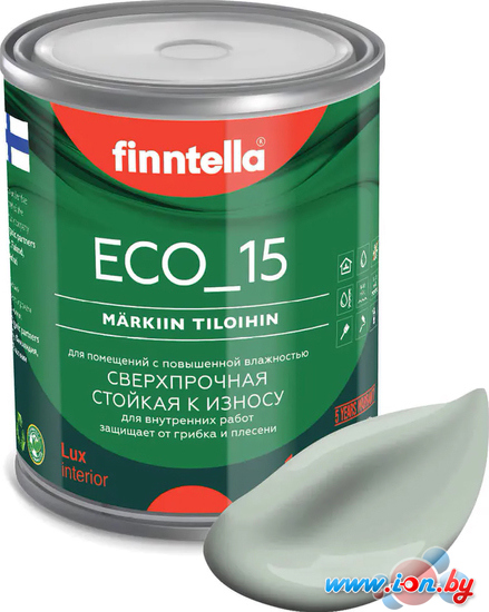 Краска Finntella Eco 15 Meditaatio F-10-1-1-FL043 0.9 л (серо-зеленый) в Бресте