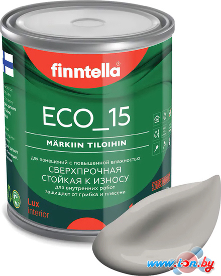 Краска Finntella Eco 15 Kaiku F-10-1-1-FL082 0.9 л (серо-коричневый) в Витебске