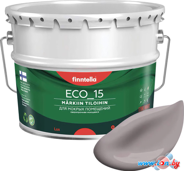 Краска Finntella Eco 15 Violetti Usva F-10-1-9-FL106 9 л (серо-лиловый) в Витебске