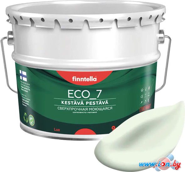 Краска Finntella Eco 7 Kalpea F-09-2-9-FL029 9 л (бледно-зеленый) в Могилёве