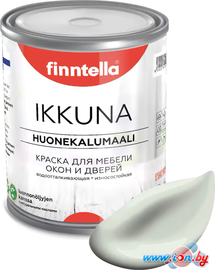 Краска Finntella Ikkuna Pinnattu F-34-1-1-FL055 0.9 л (светло серо-зеленый) в Бресте