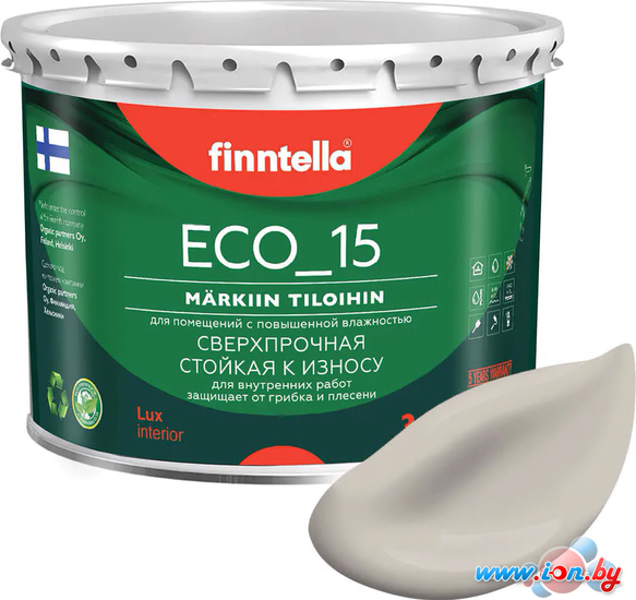 Краска Finntella Eco 15 Sansa F-10-1-3-FL083 2.7 л (серо-бежевый) в Витебске