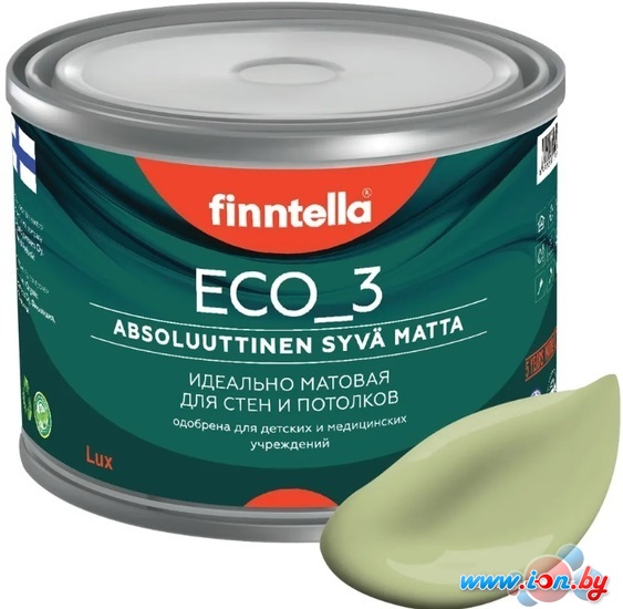 Краска Finntella Eco 3 Wash and Clean Vihrea Tee F-08-1-1-LG90 0.9 л (зеленый) в Гомеле