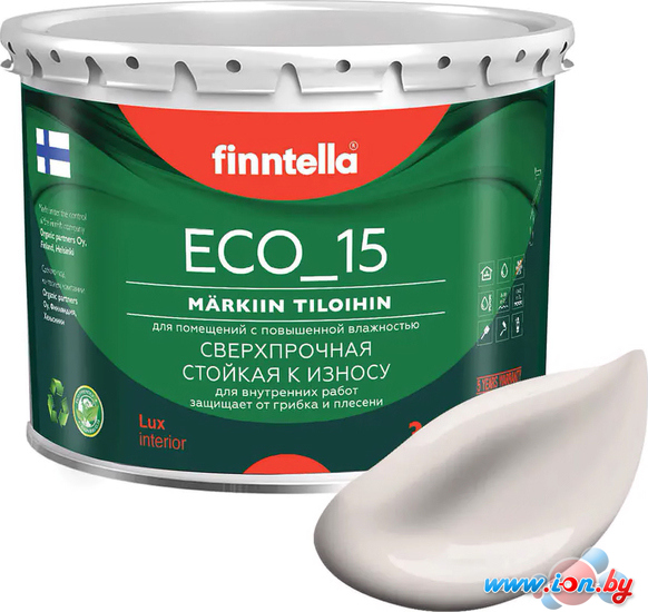 Краска Finntella Eco 15 Sifonki F-10-1-3-FL077 2.7 л (бежевый) в Могилёве