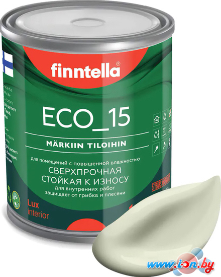 Краска Finntella Eco 15 Lootus F-10-1-1-FL122 0.9 л (пастельно зеленовато-желтый) в Витебске