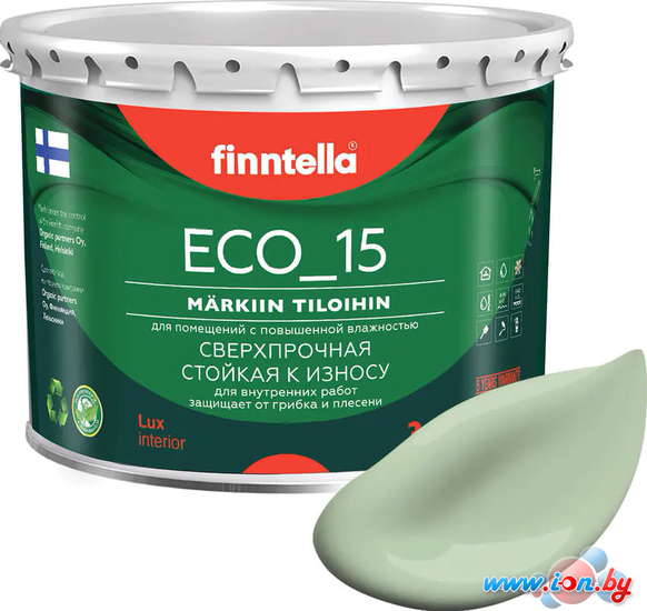 Краска Finntella Eco 15 Omena F-10-1-3-FL027 2.7 л (светло-зеленый) в Витебске