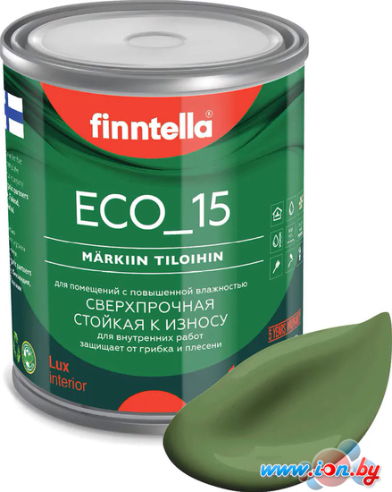 Краска Finntella Eco 15 Vihrea F-10-1-1-FL025 0.9 л (зеленый) в Могилёве