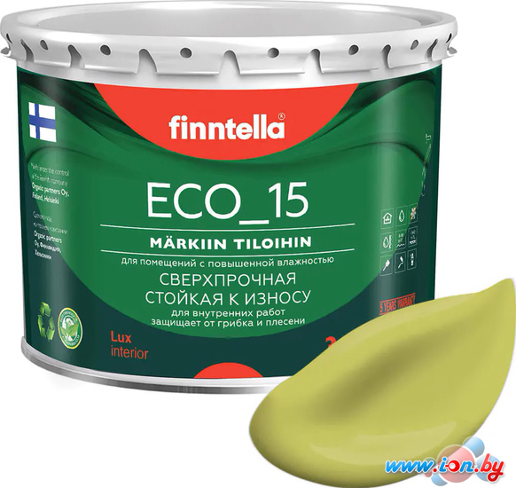 Краска Finntella Eco 15 Lahtee F-10-1-3-FL031 2.7 л (светло-зеленый) в Могилёве