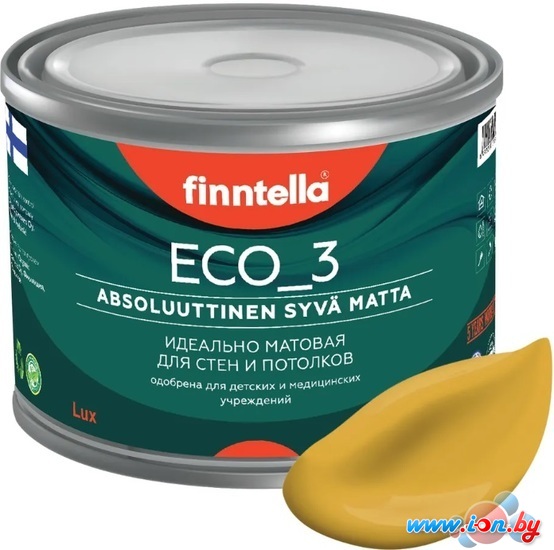 Краска Finntella Eco 3 Wash and Clean Okra F-08-1-3-LG47 9 л (желто-красный) в Бресте