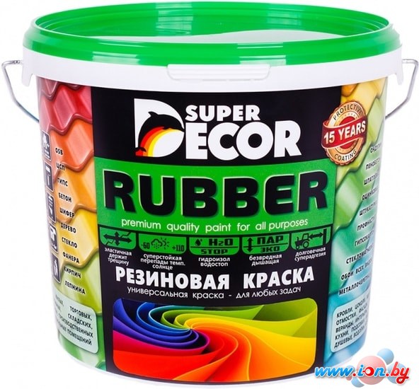 Краска Super Decor Rubber 6 кг (№07 балтика) в Витебске