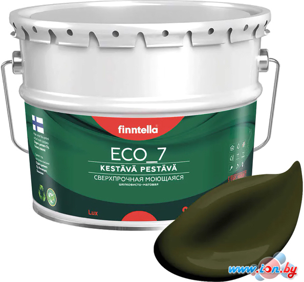 Краска Finntella Eco 7 Kombu F-09-2-9-FL020 9 л (буро-зеленый) в Витебске