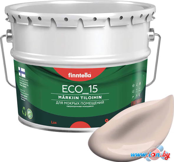 Краска Finntella Eco 15 Makea Aamu F-10-1-9-FL104 9 л (бледно-песочный) в Бресте