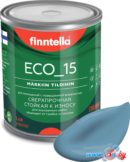 Краска Finntella Eco 15 Meri Aalto F-10-1-1-FL014 0.9 л (светло сине-серый) в Могилёве