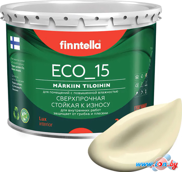 Краска Finntella Eco 15 Ivory F-10-1-3-FL120 2.7 л (светло-желтый) в Могилёве