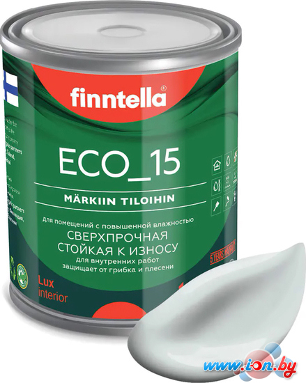 Краска Finntella Eco 15 Islanti F-10-1-1-FL066 0.9 л (серо-голубой) в Бресте