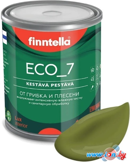 Краска Finntella Eco 7 Ruoho F-09-2-1-FL030 0.9 л (травяной зеленый) в Могилёве