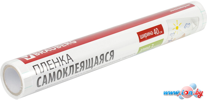 Самоклеящаяся пленка BRAUBERG самоклеящаяся прозрачная 400 мм х 3 м 75 мкм 531799 в Могилёве