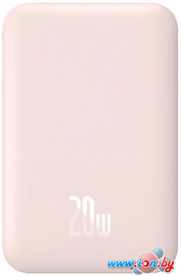 Внешний аккумулятор Baseus Magnetic Wireless PPCX020004 6000mAh (розовый) в Бресте