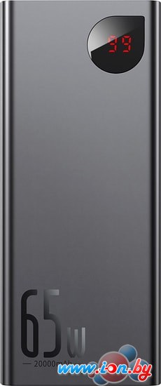 Внешний аккумулятор Baseus Adaman Metal Digital Display PPIMDA-D01 20000mAh (черный) в Могилёве