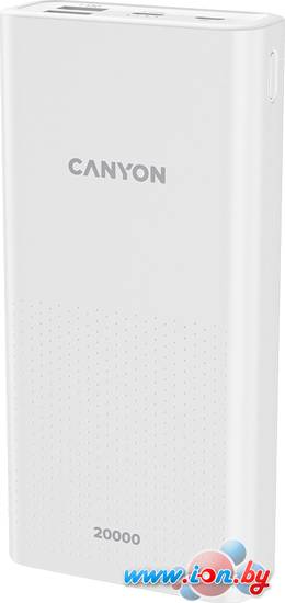 Внешний аккумулятор Canyon CNE-CPB2001W 20000mAh (белый) в Бресте