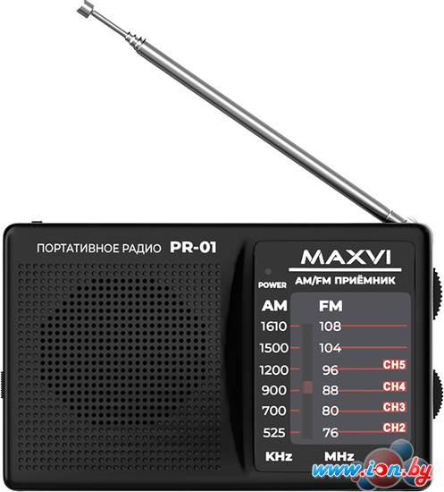 Радиоприемник Maxvi PR-01 (черный) в Гродно