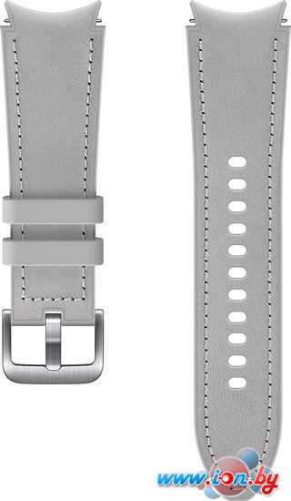 Ремешок Samsung Hybrid Leather для Samsung Galaxy Watch4 (20 мм, S/M, серебро) в Могилёве