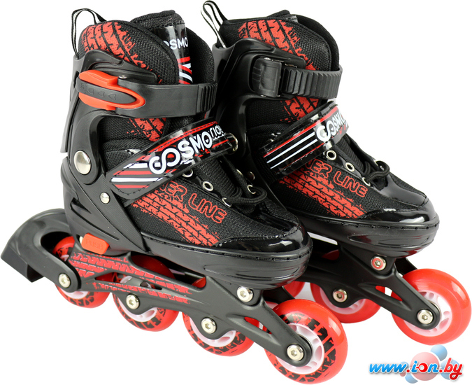 Роликовые коньки Cosmoride Skater (р. 35-38, черный/красный) в Гомеле