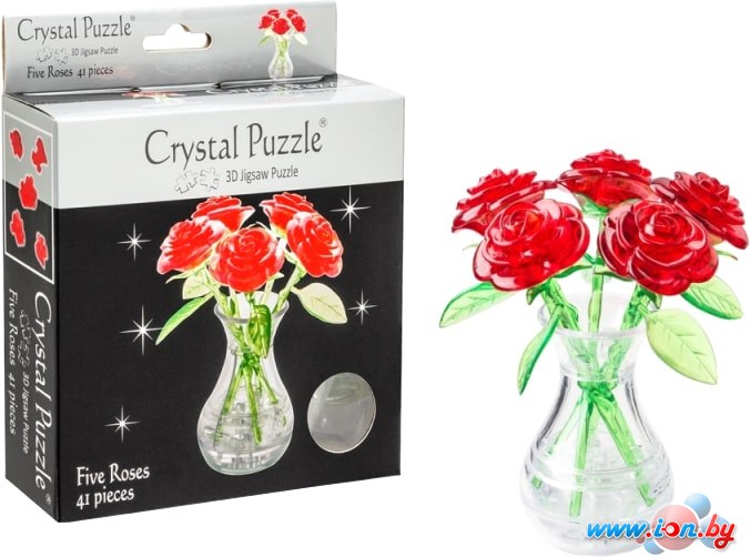 3Д-пазл Crystal Puzzle Букет в вазе 90352 в Могилёве