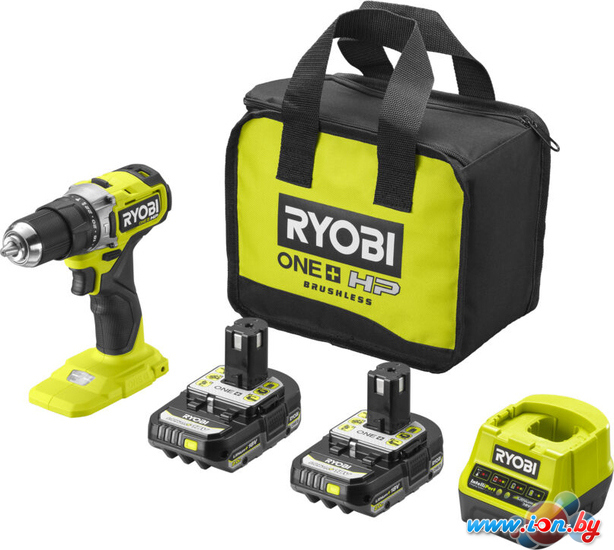 Ударная дрель-шуруповерт Ryobi HP RPD18C-220S 5133004982 (с 2-мя АКБ 2 Ah, сумка) в Могилёве