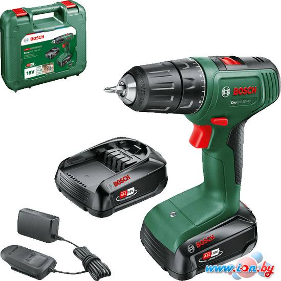 Дрель-шуруповерт Bosch EasyDrill 18V-40 06039D8002 (с 2-мя АКБ 1.5 Ah, кейс) в Гомеле