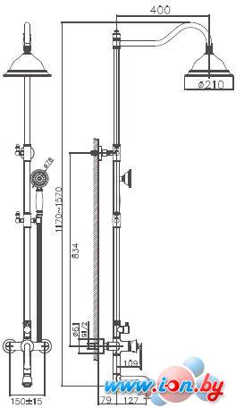 Душевая система  Haiba HB24181 (хром) в Витебске