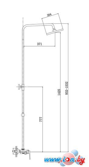 Душевая система  Haiba HB24505-8 (белый) в Витебске