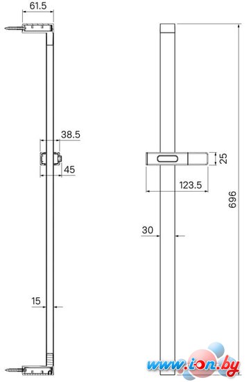 Душевая штанга IDDIS Slide SLI70BLi17 в Бресте