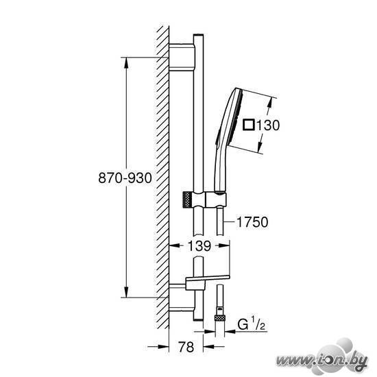 Душевой гарнитур  Grohe Rainshower SmartActive 26587000 в Бресте