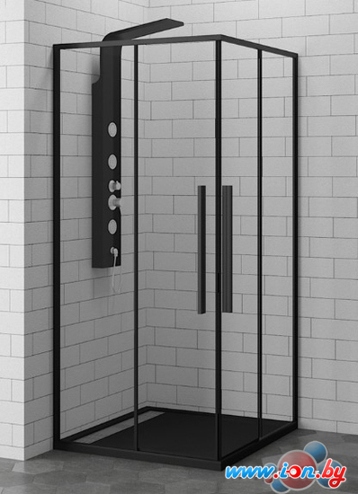 Душевой уголок RGW SV-31B 100x100 (черный/прозрачное стекло) в Могилёве