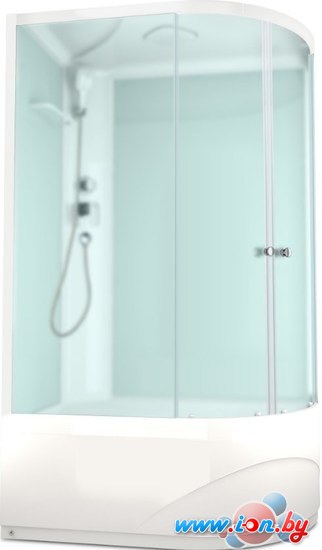 Душевая кабина Domani-Spa Delight 128 High 120x80 L (сатин-матированное стекло/белый) в Бресте