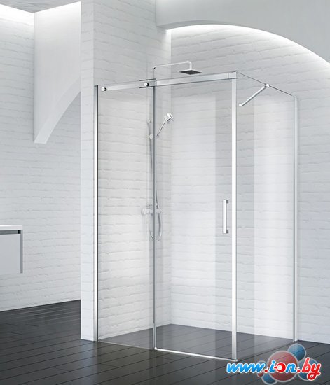 Душевой уголок BelBagno ACQUA-AH-1-130/100-C-Cr (прозрачное стекло) в Бресте