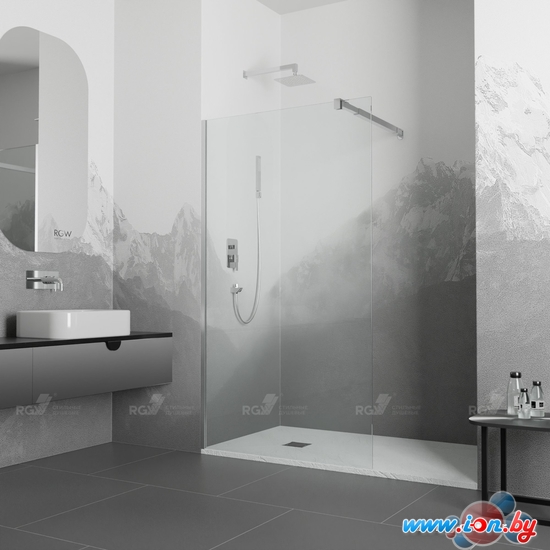 Душевая стенка RGW WA-001 351000112-11 120 (хром/прозрачное стекло) в Могилёве