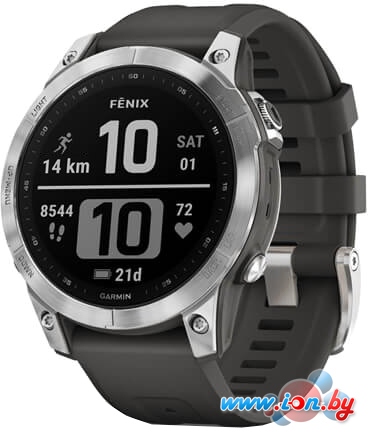 Умные часы Garmin Fenix 7 Solar 47 мм (серебристый/графитовый) в Гродно