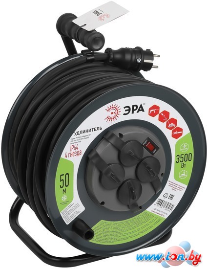 Удлинитель ЭРА RMx-4es-3x2.5-50m-IP44(KG) Б0052919 в Минске