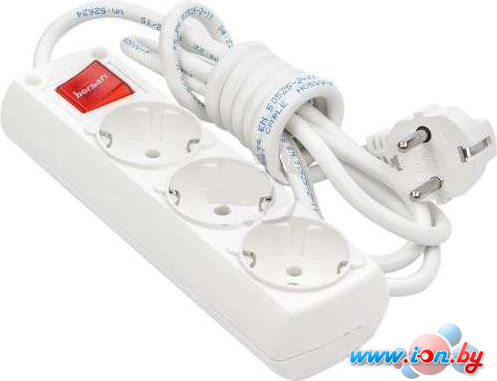Удлинитель Borsan BR-1563-2 (2 м, белый) в Могилёве