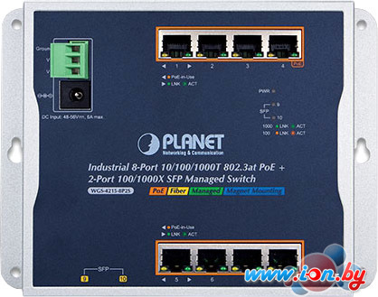 Управляемый коммутатор 2-го уровня PLANET WGS-4215-8P2S в Витебске