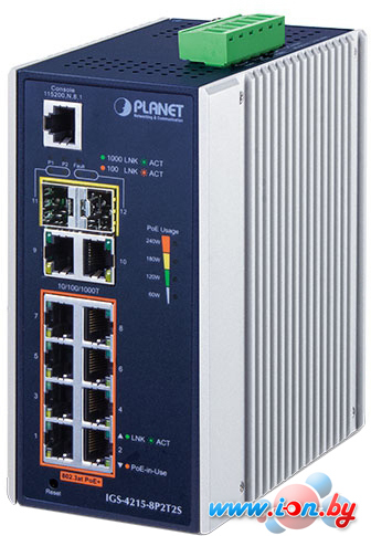 Управляемый коммутатор 2-го уровня PLANET IGS-4215-8P2T2S в Гродно