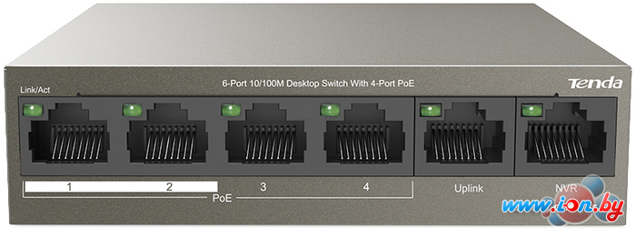 Неуправляемый коммутатор Tenda TEF1106P-4-63W в Минске